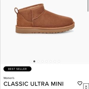 Ugg classic ultra mini in chestnut